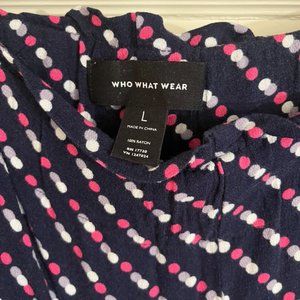 Navy Polka Dot Pants